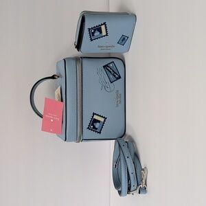 Kate Spade Blue Off The Grid Crossbody Bag & Wallet